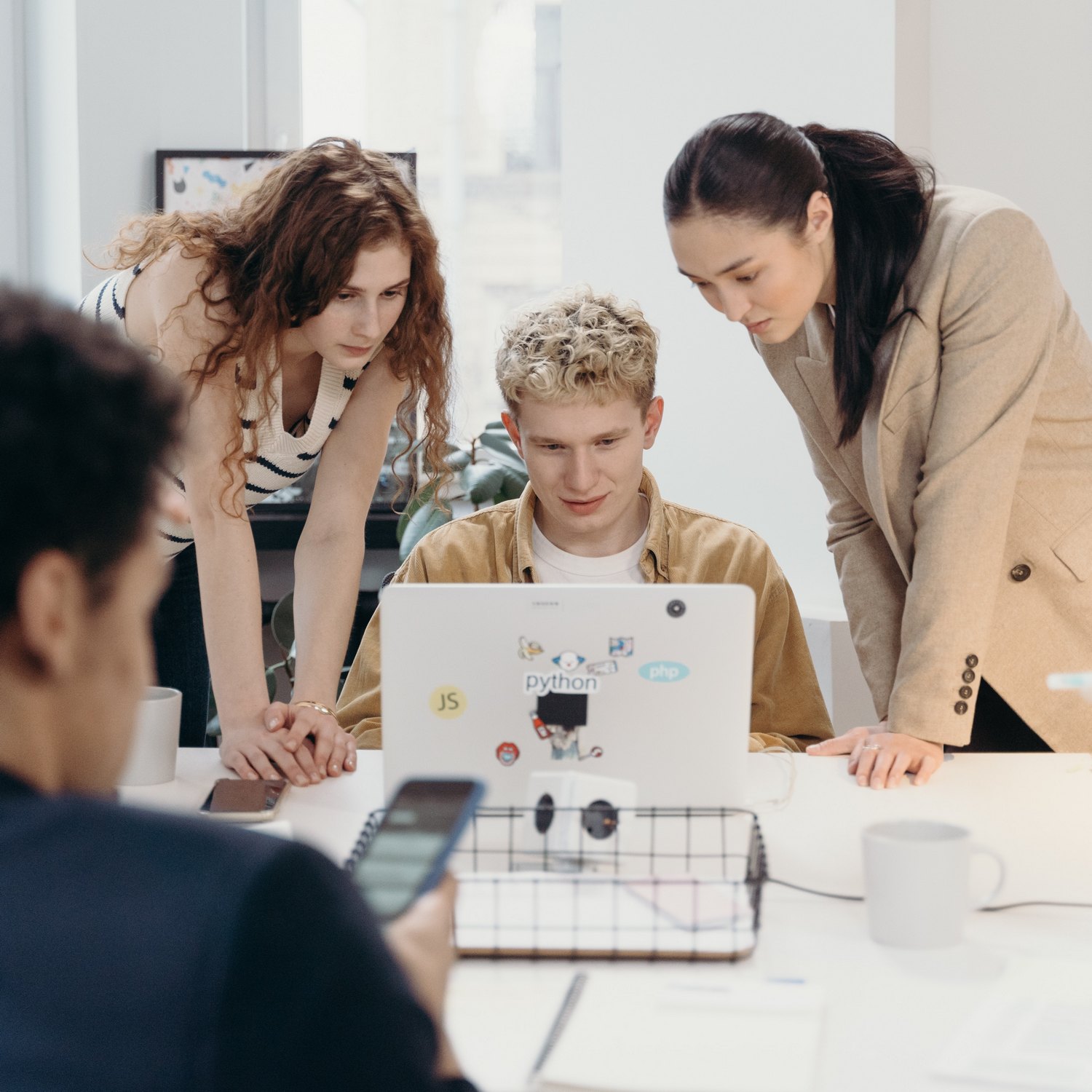 All departments begin to work at the same time and are engaged in the work that was assigned to them.